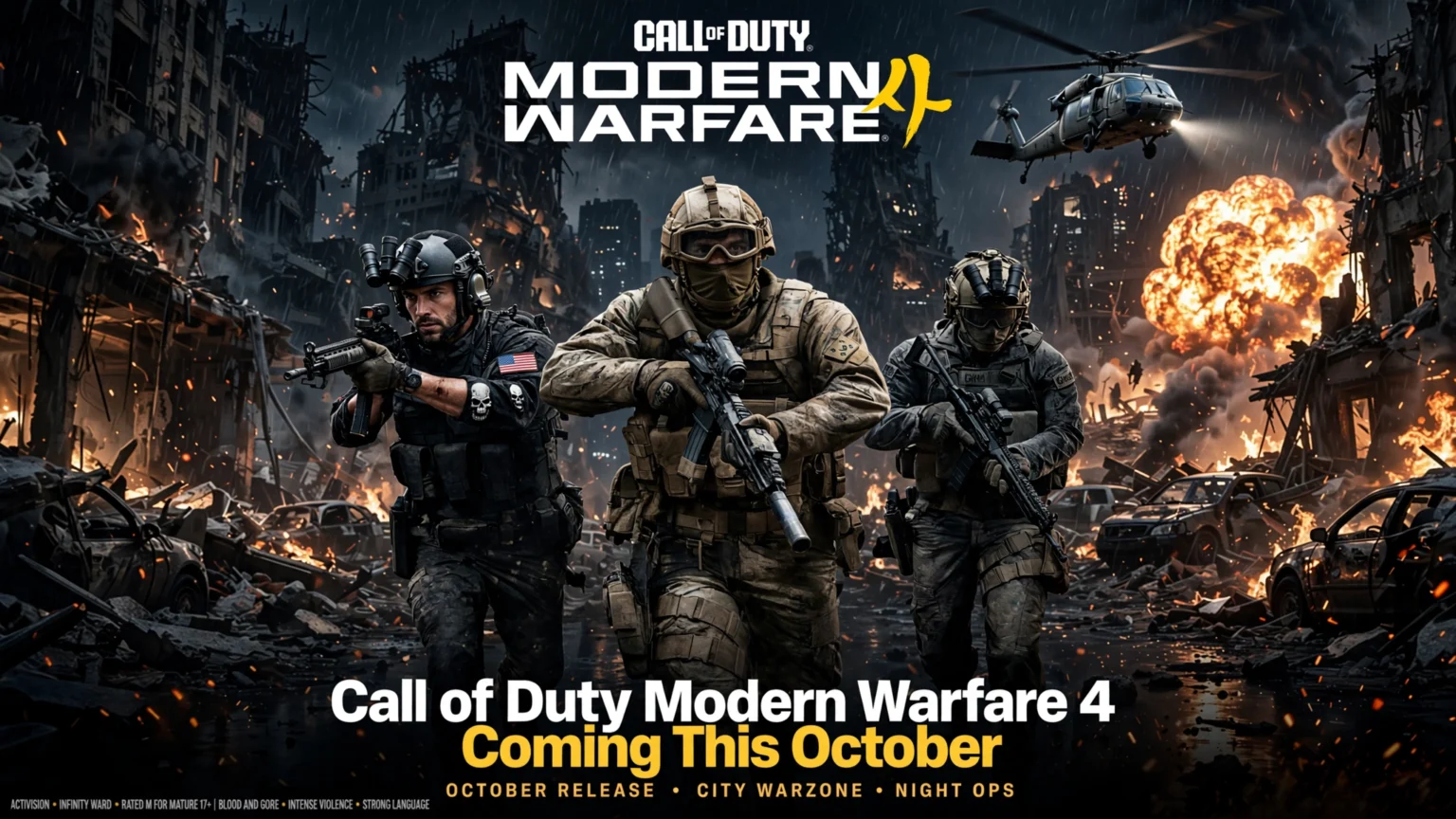 Call of Duty Modern Warfare 4 is coming this October